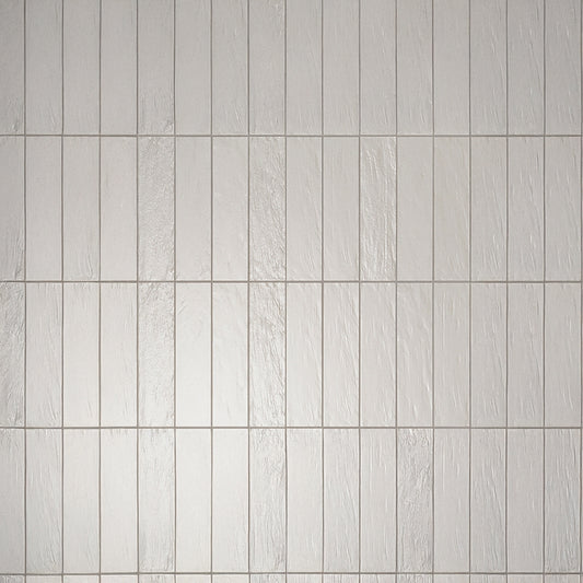 White 2.5 x 8 Glossy, Matte Ceramic Subway Tile