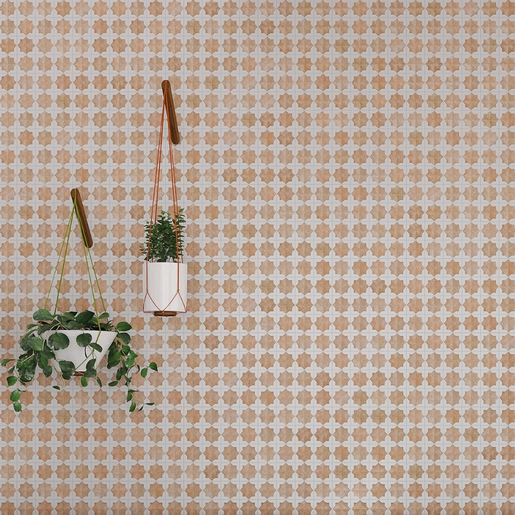 Nude Beige and White 12 x 22 Matte and Glossy Porcelain Large Tile