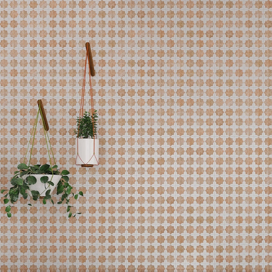 Nude Beige and White 12 x 22 Matte and Glossy Porcelain Large Tile