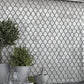 Silver 11 x 11 Glossy Fish Scale Glass Mosaic Tile