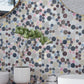 Multicolor 12 x 12 Glass Resin Glossy Textured Mosaic Tile