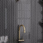 Black 11 x 13 Glossy Glass Mosaic Tile