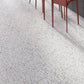 Bright White with Orange, beige flecks 24 x 24 Matte Porcelain Large Tile
