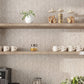 Beige 12 x 12 Polished Etched Crema Marfil Marble Mosaic Tile
