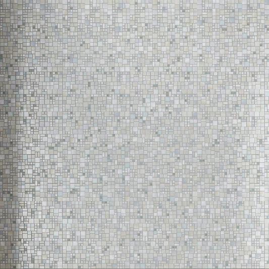 Pearl White 12 x 12 Glossy Versailles Glass Mosaic Tile