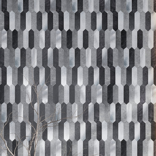 Gray 12 x 12 PVC Honed Peel and Stick Tile