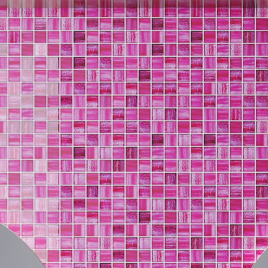 Fuchsia Pink 11 x 11 Glossy, Matte Glass Mosaic Tile