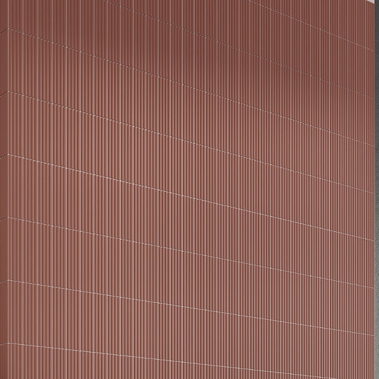 Red 2 x 8 Matte Ceramic Subway Deco Tile