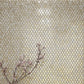 Gold and White 11 x 11 Glossy Glass Mosaic Tile