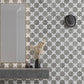 Light Grey 5 x 5 Matte Ceramic Star Tile