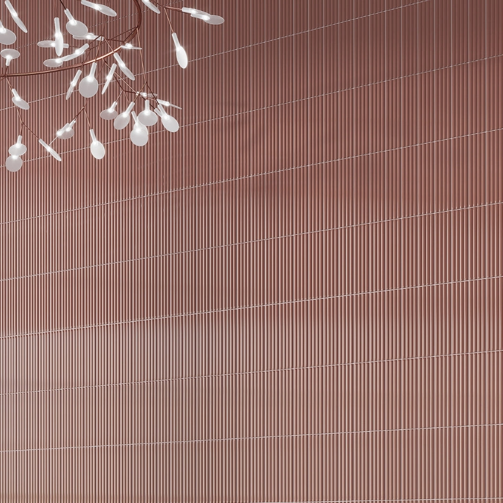 Red 2 x 8 Glossy Ceramic Subway Deco Tile