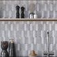 Gray 12 x 12 Honed PVC Peel and Stick Tile