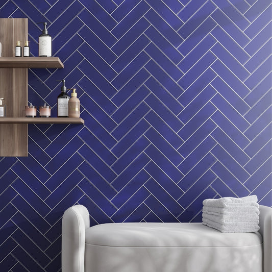 Cobalt Blue 3 x 12 Matte Glass Subway Tile