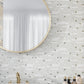 White 12 x 12 Glossy Matte Glass Mosaic Tile