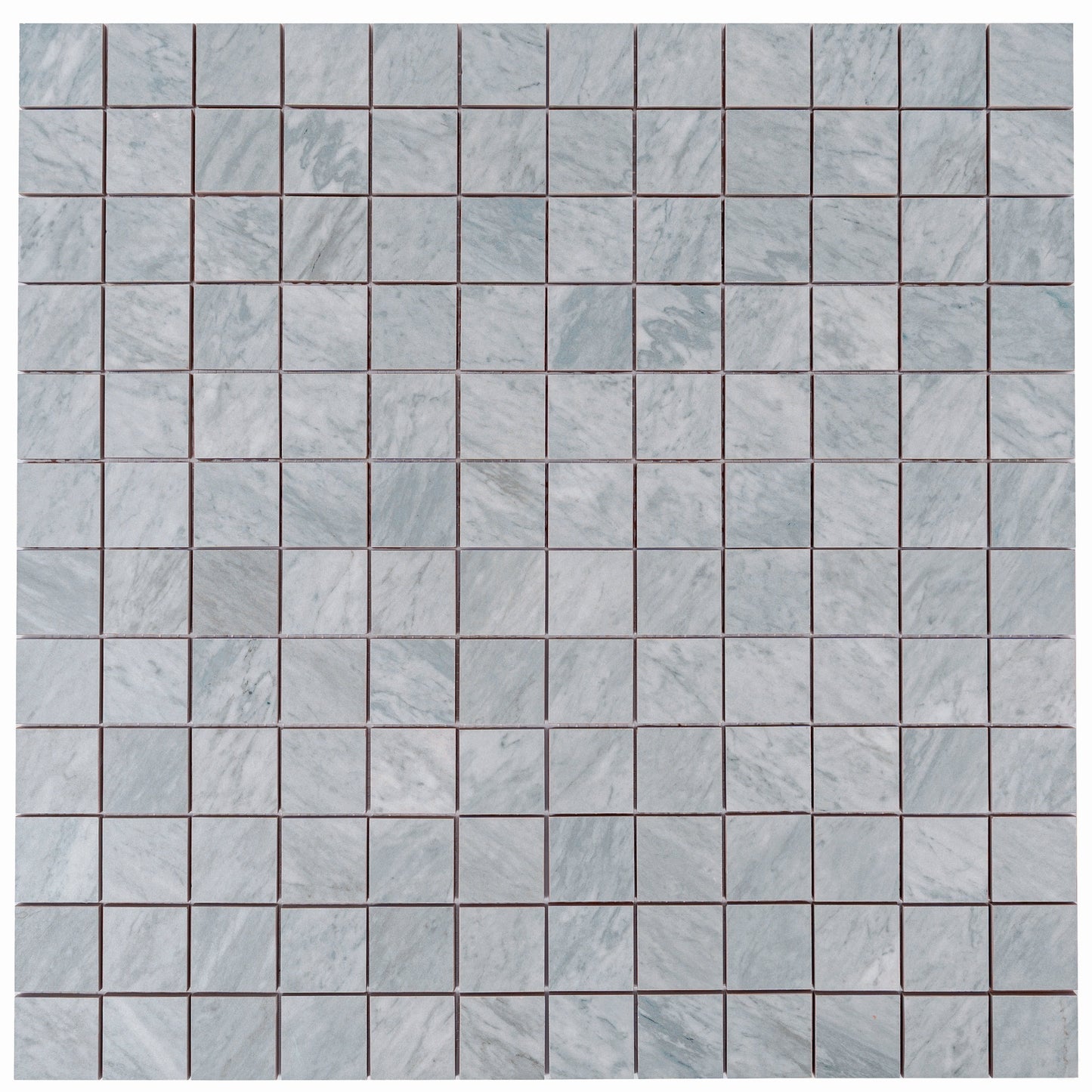 Smoke Blue 12x12 Matte Gres Porcelain Square Mosaic Tile