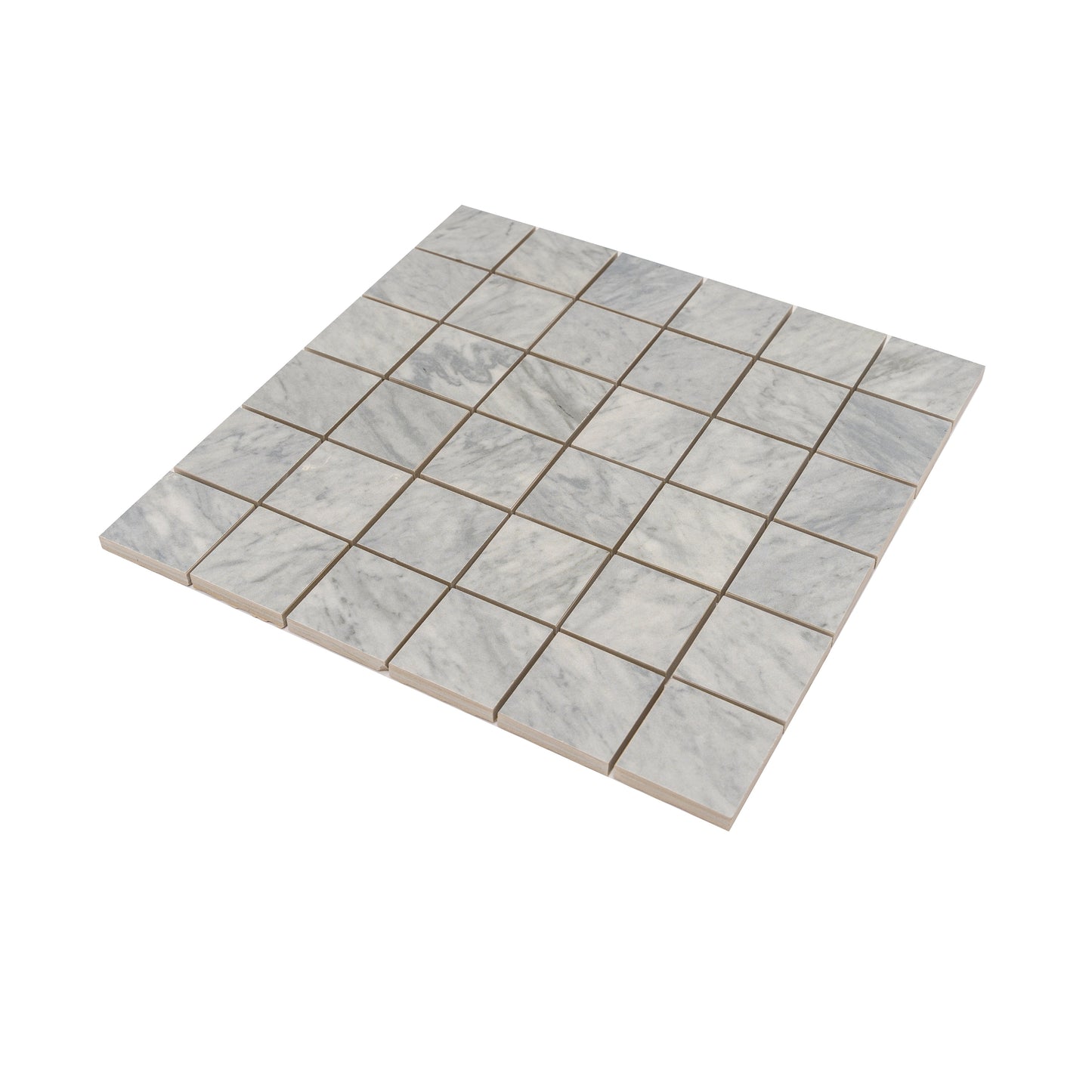 Smoke Blue 12x12 Matte Gres Porcelain Square Mosaic Tile - Sample
