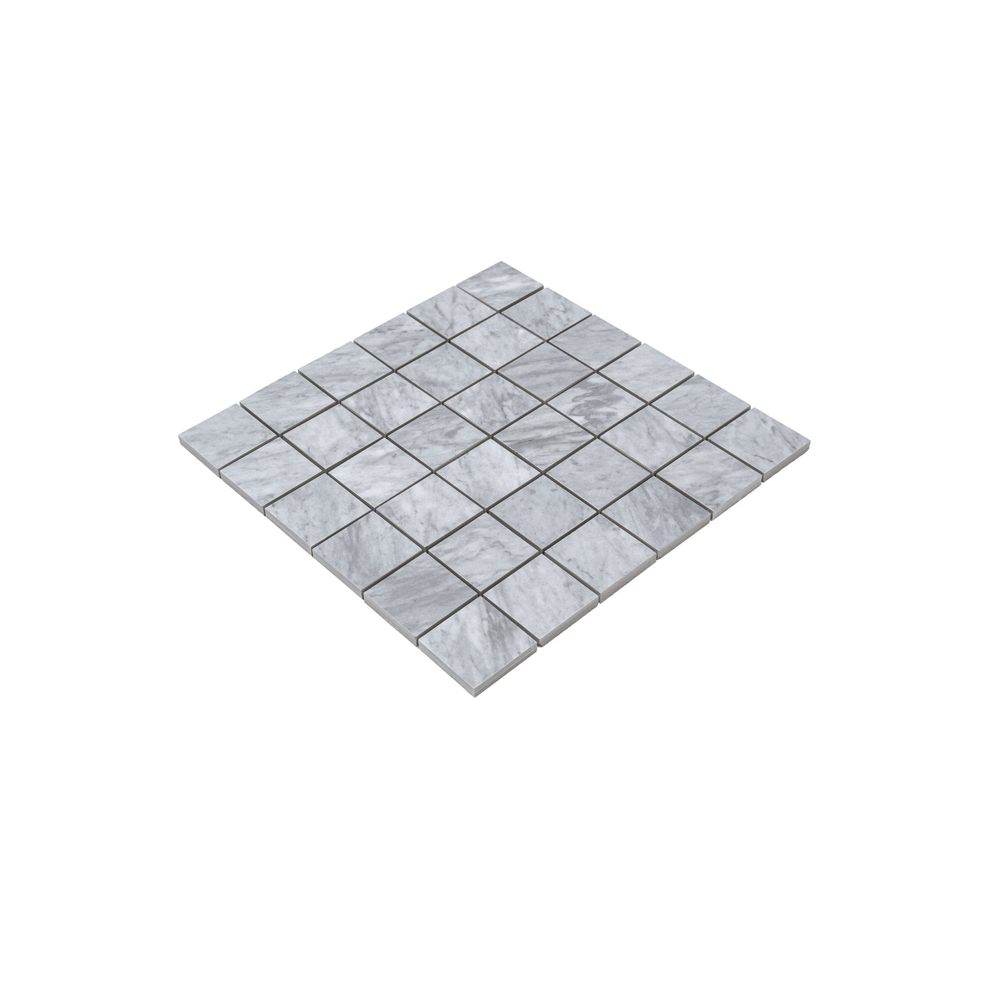 Smoke Blue 12x12 Matte Gres Porcelain Square Mosaic Tile