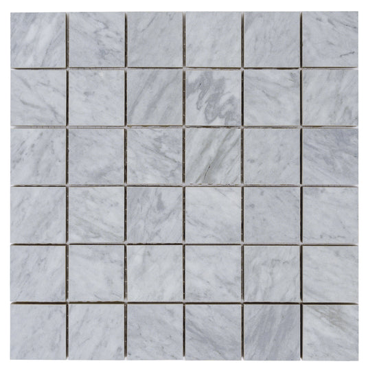Smoke Blue 12x12 Matte Gres Porcelain Square Mosaic Tile - Sample