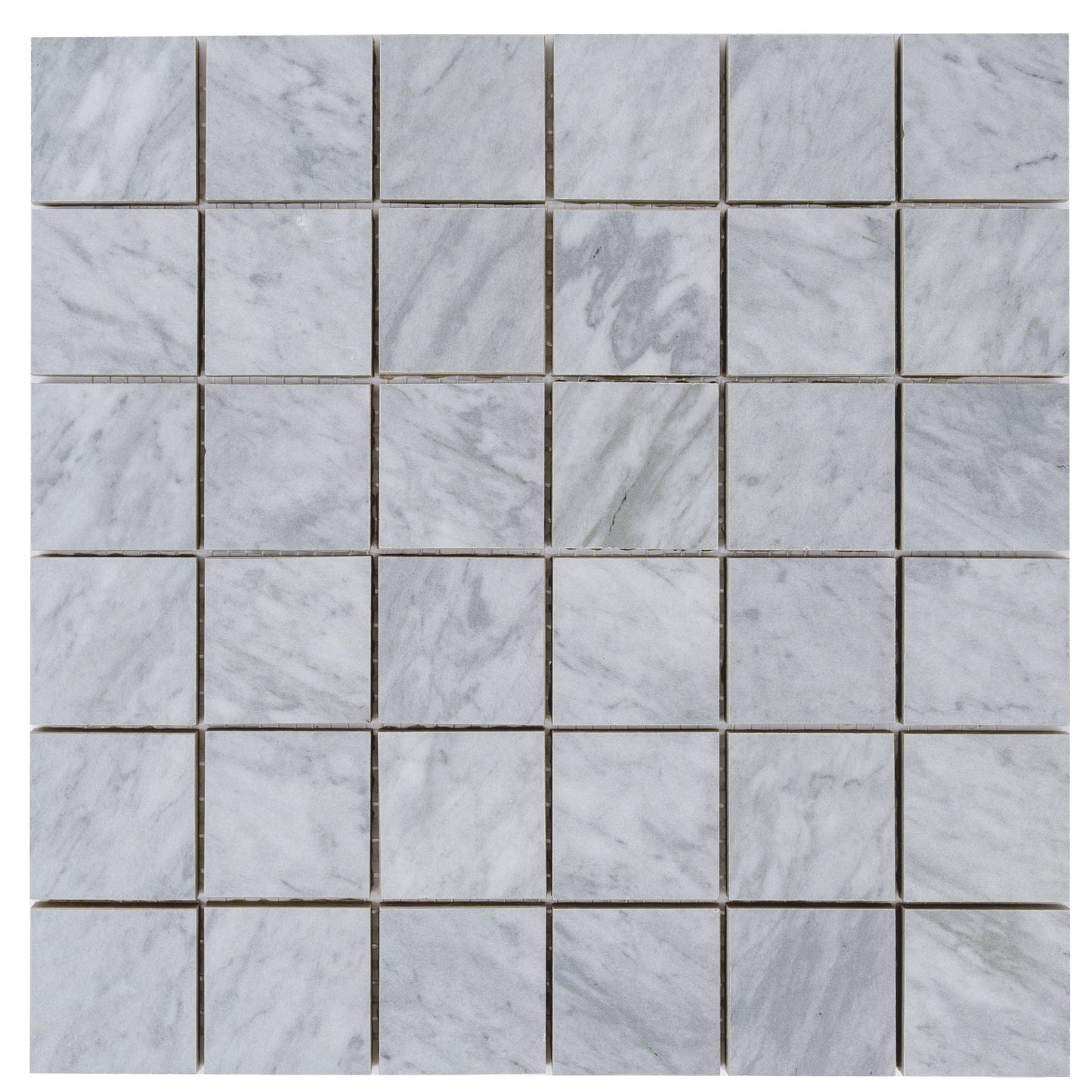 Smoke Blue 12x12 Matte Gres Porcelain Square Mosaic Tile