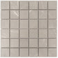 Ash Gray 12x12 Matte Gres Porcelain Square Mosaic Tile