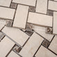 Beige, Brown 12x12 Matte Gres Porcelain Basketweave Mosaic Tile