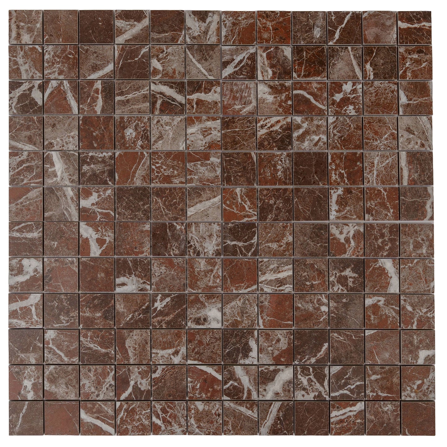 Rosso Levanto 12x12 Matte Gres Porcelain Square Mosaic Tile
