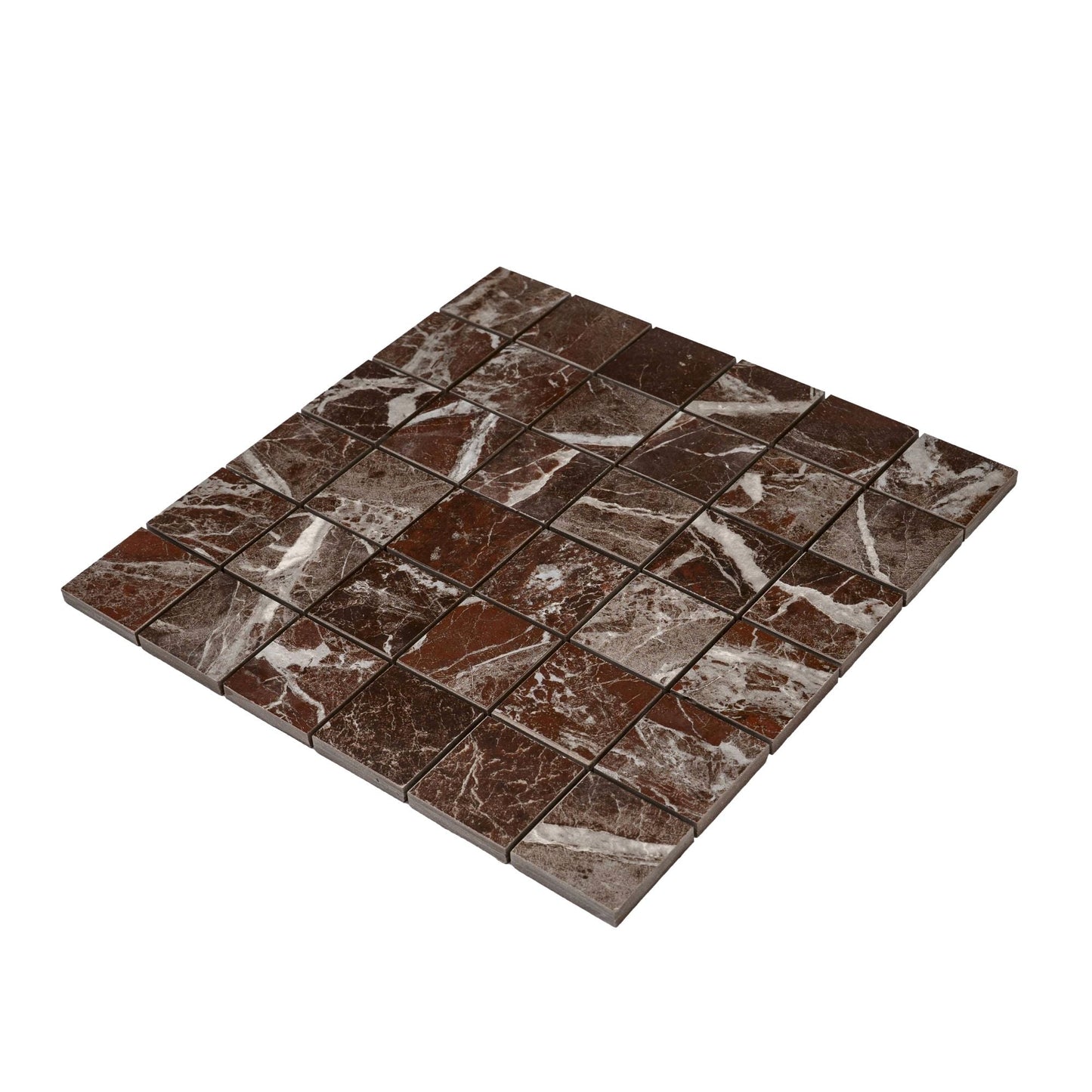 Rosso Levanto 12x12 Matte Gres Porcelain Square Mosaic Tile