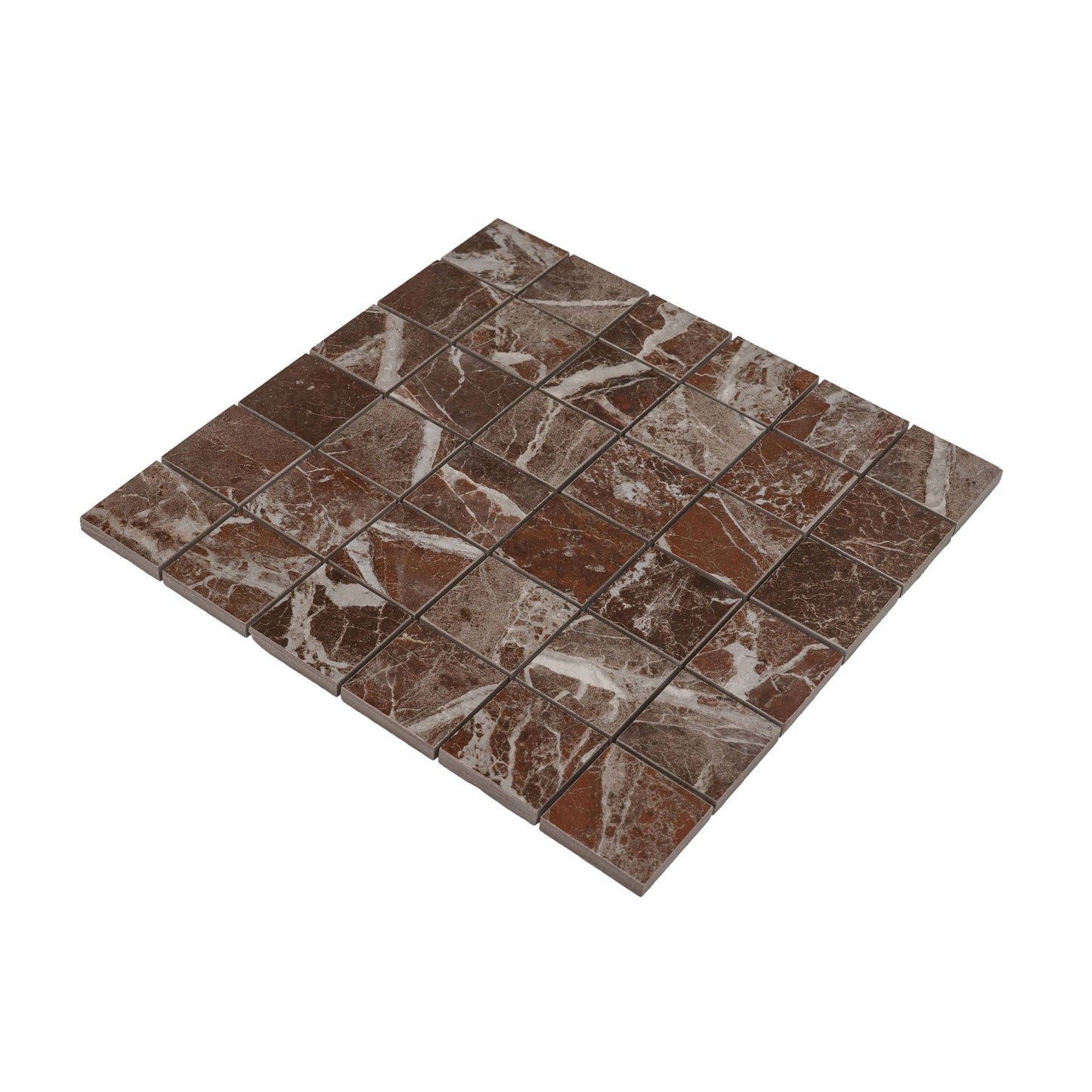 Rosso Levanto 12x12 Matte Gres Porcelain Square Mosaic Tile