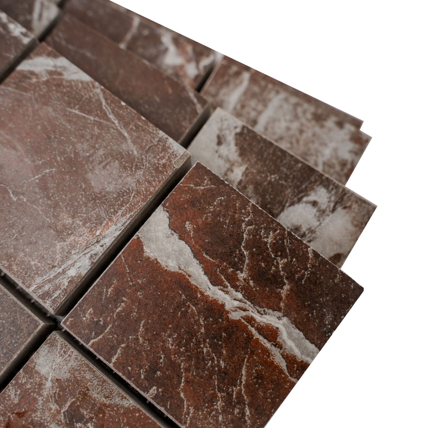 Rosso Levanto 12x12 Matte Gres Porcelain Square Mosaic Tile