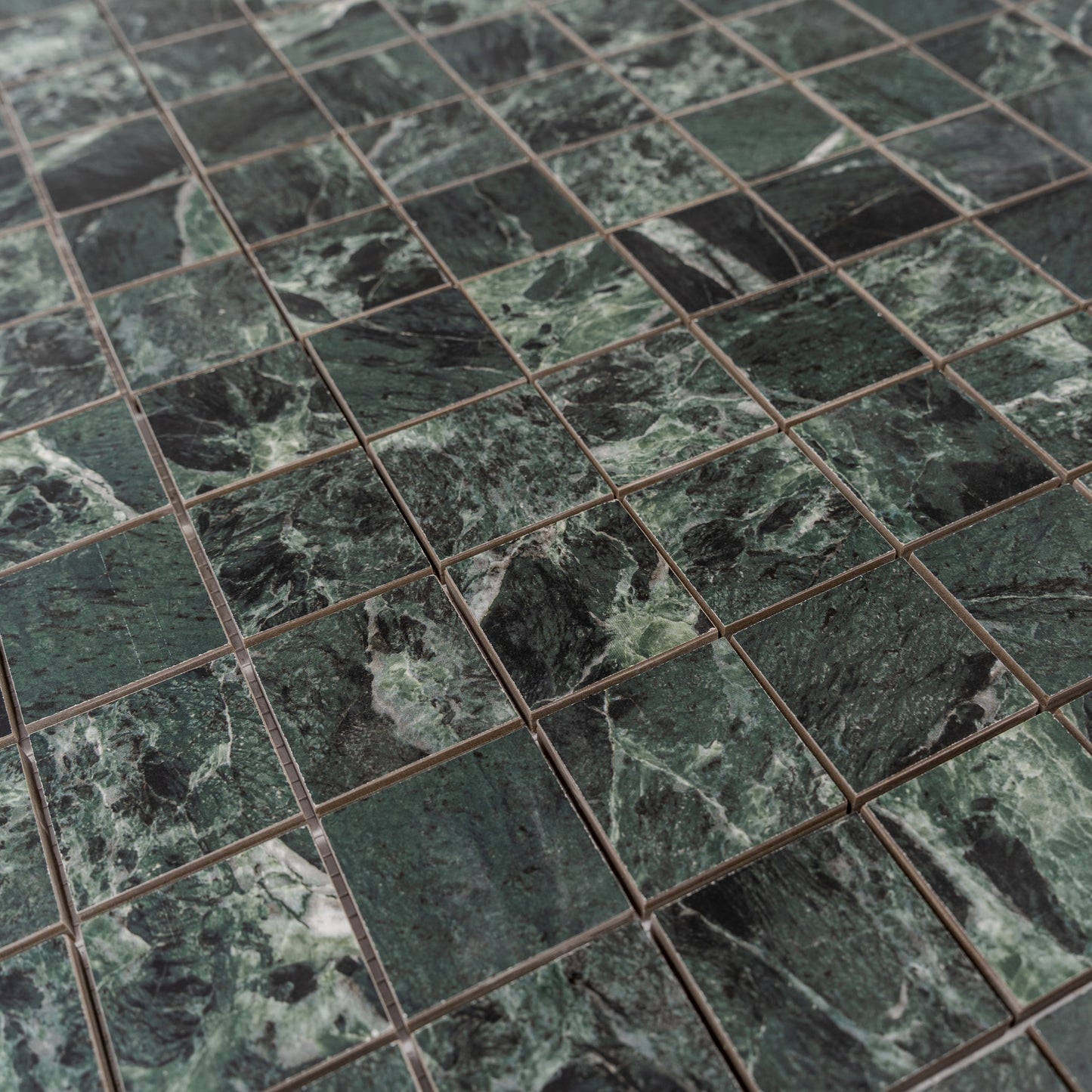 Verde Alpi 12x12 Matte Gres Porcelain Square Mosaic Tile - Sample