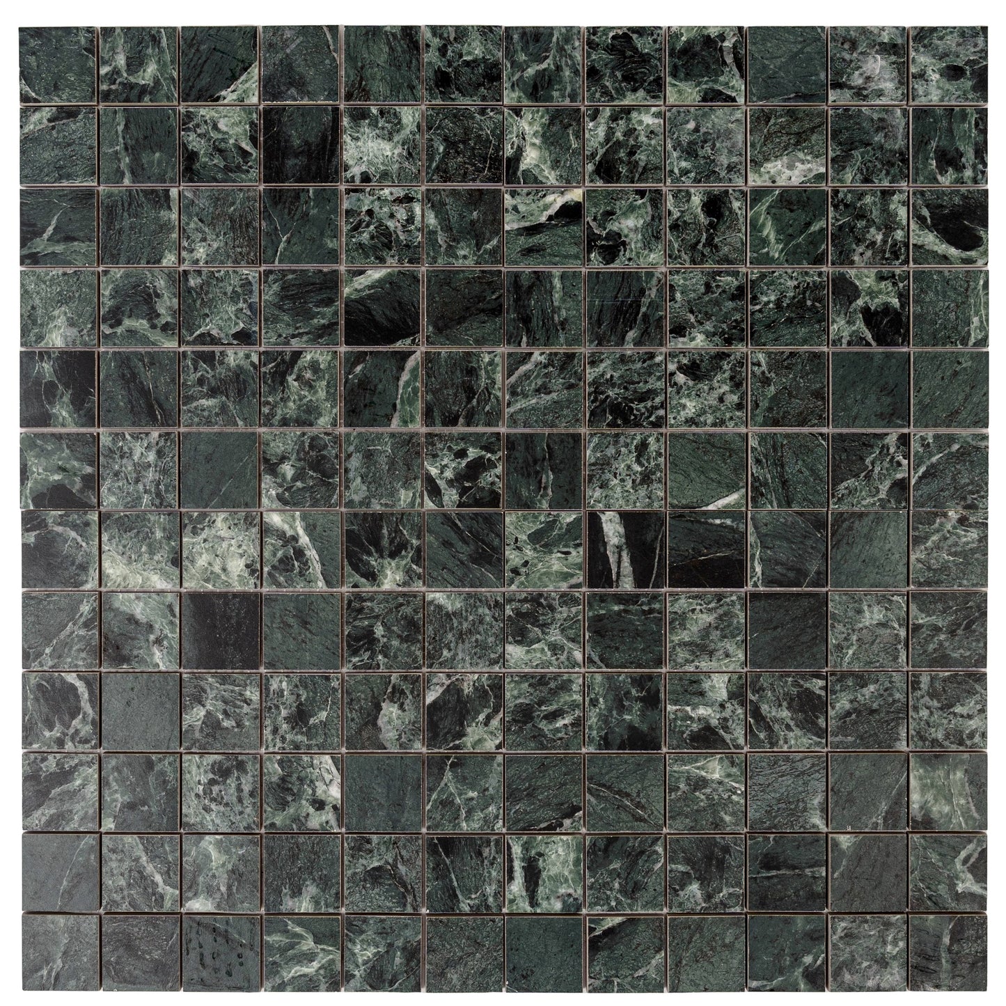 Verde Alpi 12x12 Matte Gres Porcelain Square Mosaic Tile - Sample