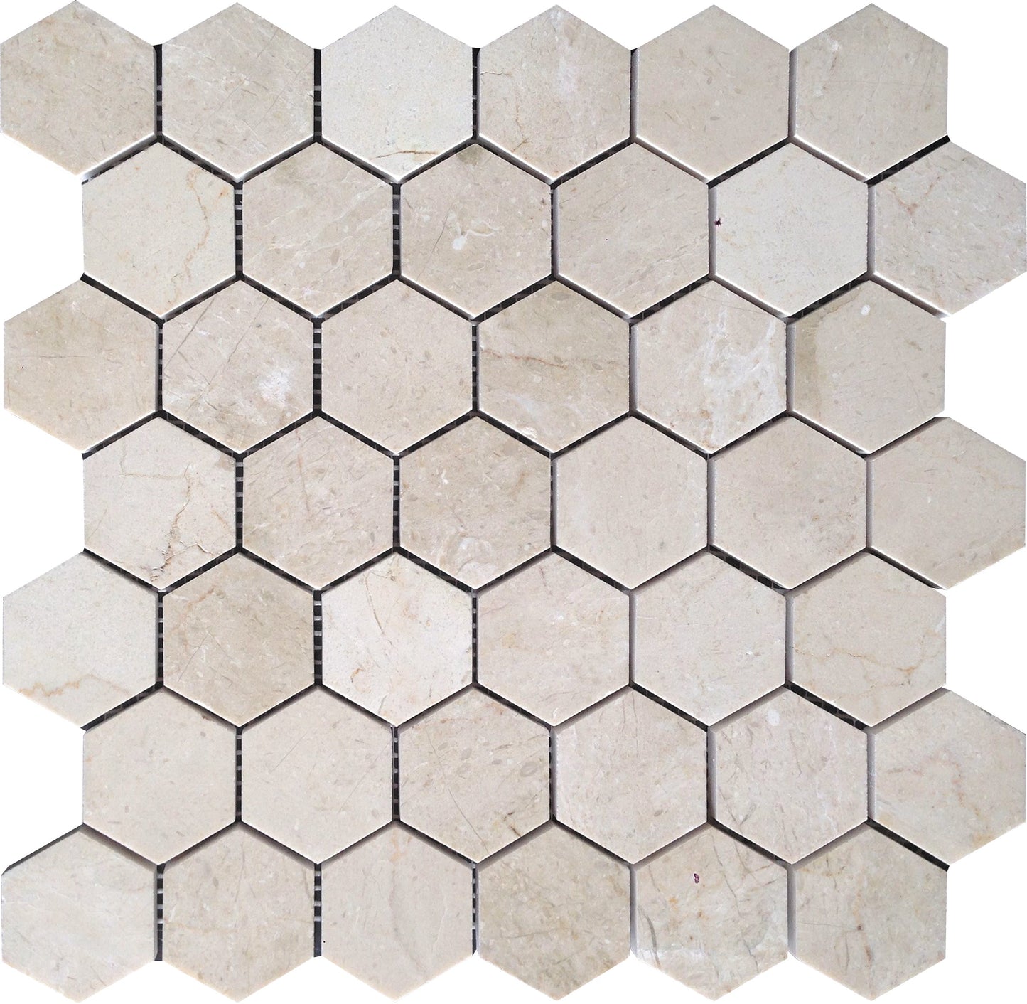 Stone Beige 12x12 Honed Crema Marfil Mosaic Tile Sample
