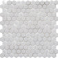 Cotton White 12 x 12 Matte, Glossy Recycled Glass Mosaic Tile