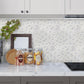 Cotton White 12 x 12 Matte, Glossy Recycled Glass Mosaic Tile