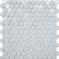 Cotton White 12 x 12 Matte, Glossy Recycled Glass Mosaic Tile