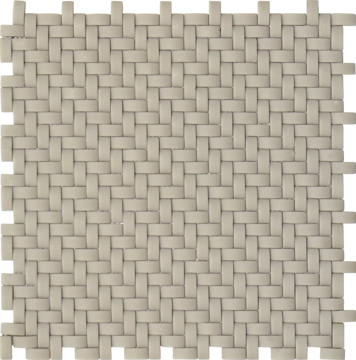 Light Taupe 12x12 Matte Recycled Glass Mosaic Tile Sample