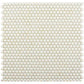 Parchment White 12 x 12 Glossy Iridescent Recycled Glass Mosaic Tile