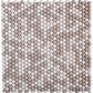 White, Beige 12x12 Glossy Recycled Glass Mosaic Tile