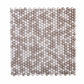 White, Beige 12x12 Glossy Recycled Glass Mosaic Tile