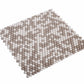 White, Beige 12x12 Glossy Recycled Glass Mosaic Tile
