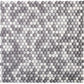 White, Gray 12x12 Glossy Recycled Glass Mosaic Tile
