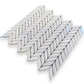 White, Blue 12x12 Matte Recycled Glass Mosaic Tile