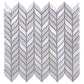 White, Blue 12x12 Matte Recycled Glass Mosaic Tile