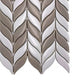 White, Brown 12x12 Glossy Recycled Glass Mosaic Tile
