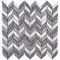 Gray, White 12x12 Glossy Recycled Glass Mosaic Tile
