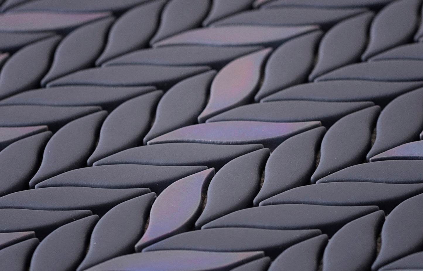 Anchor Gray 12x12 Matte Recycled Glass Mosaic Tile Sample