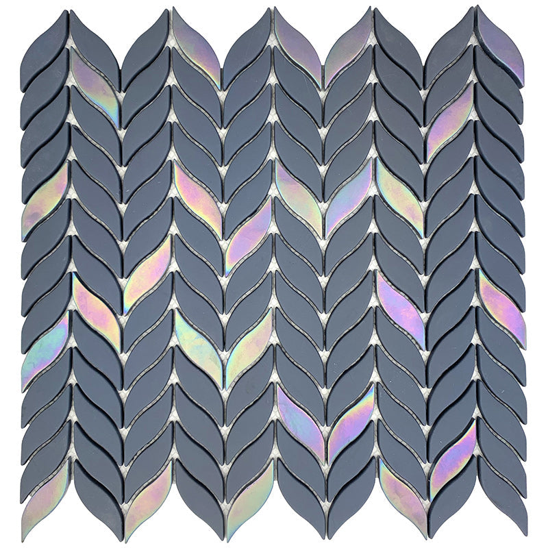 Anchor Gray 12x12 Matte Recycled Glass Mosaic Tile