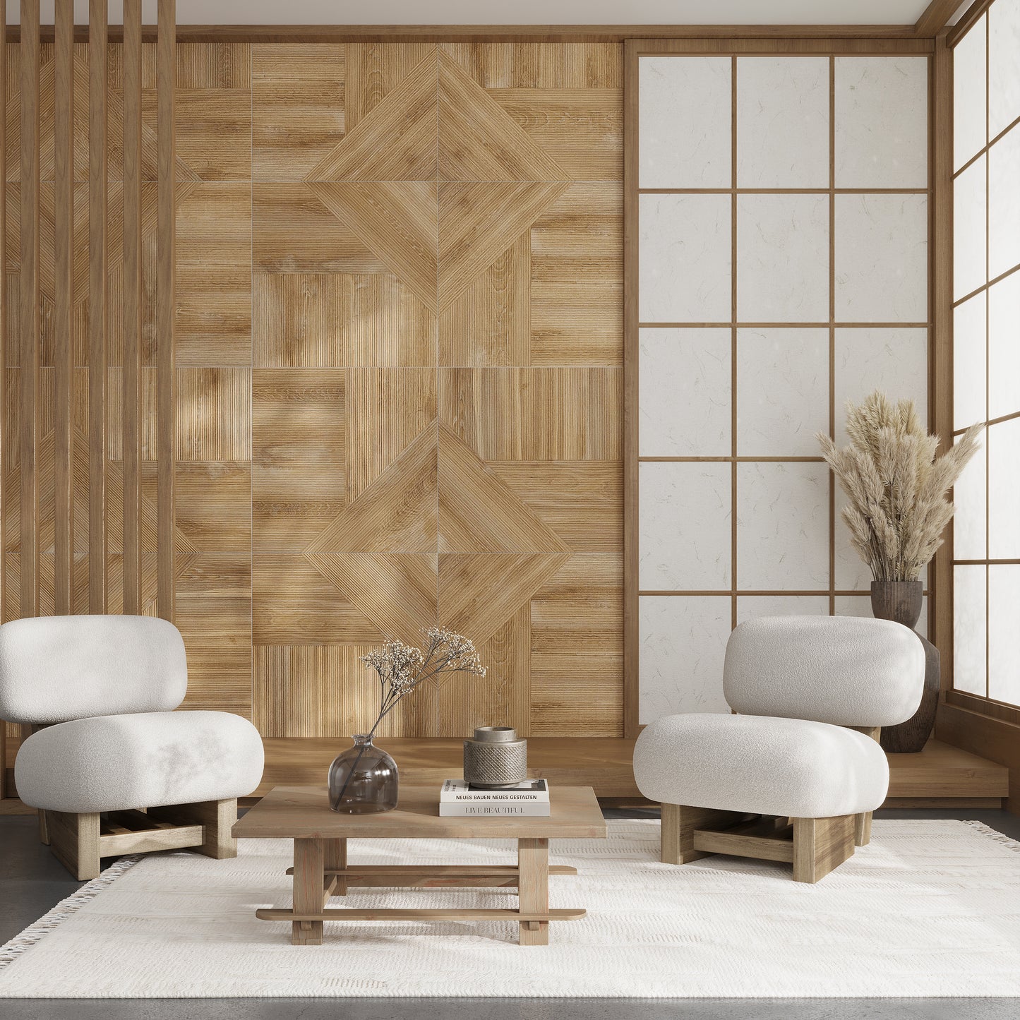Brown 30 x 30 Matte Porcelain Slate Large Tile