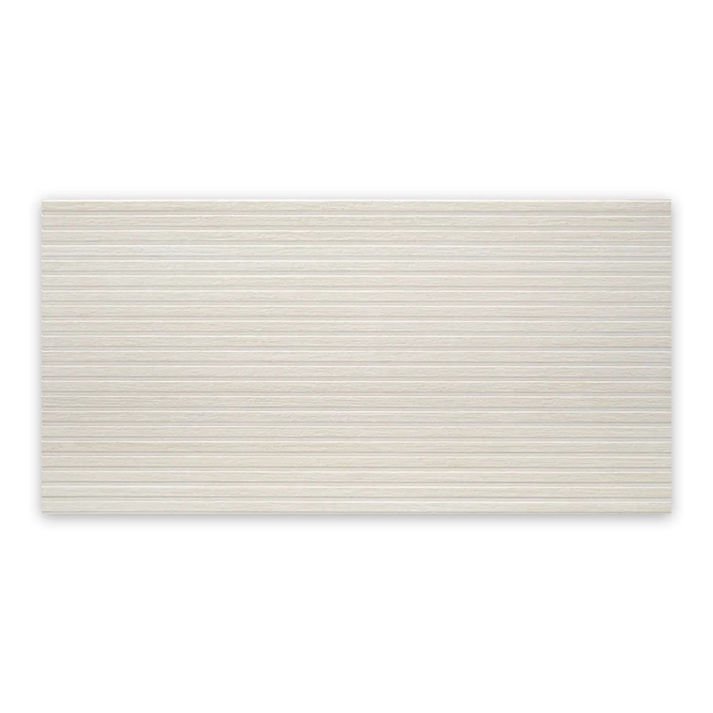 pearl white 24x48 matte porcelain large tile with subtle horizontal texture