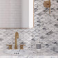 White 11 x 12 Matte Glass Mosaic Tile